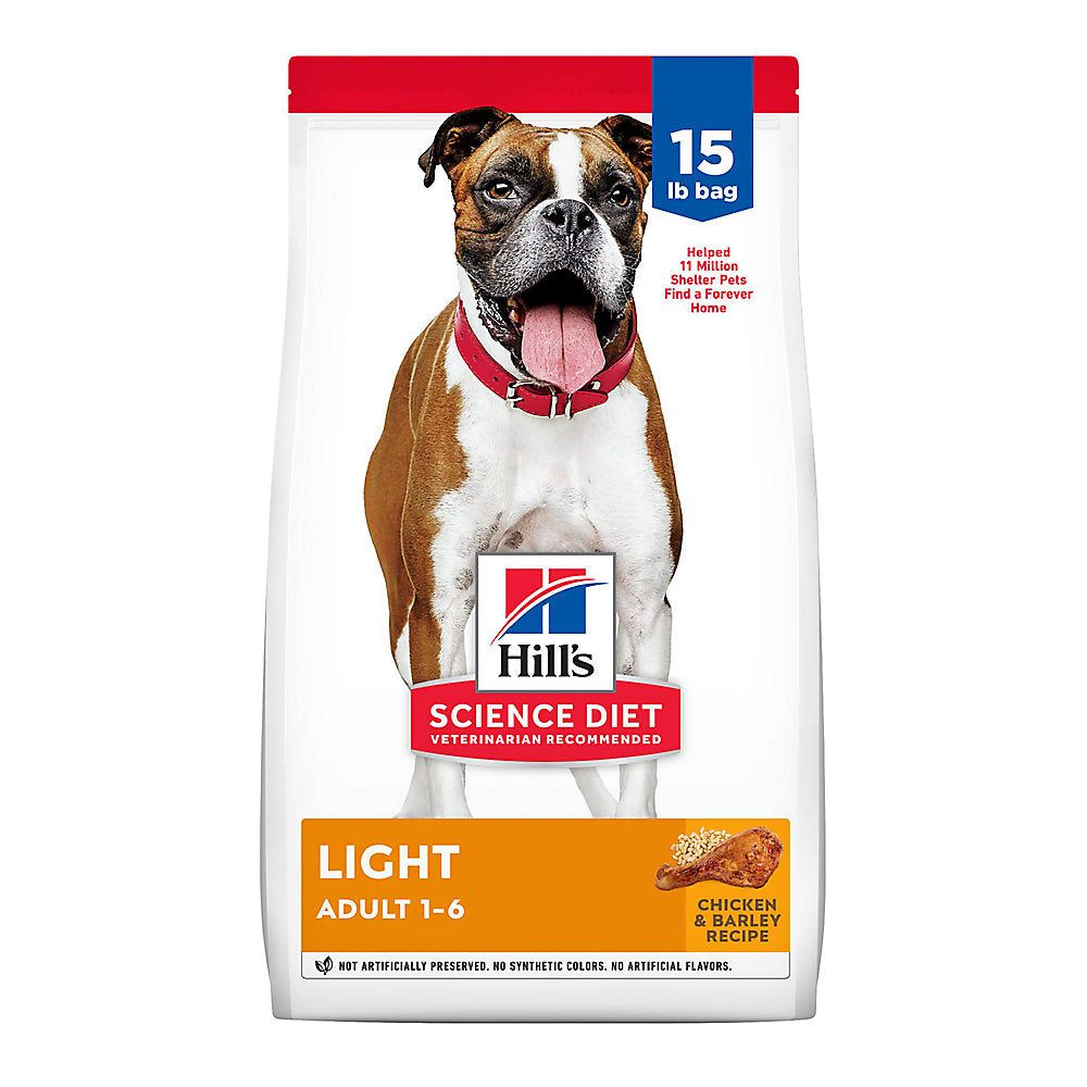 Hill's® Science Diet® Light Adult Dry Dog Food - Chicken Meal & Barley 15lb