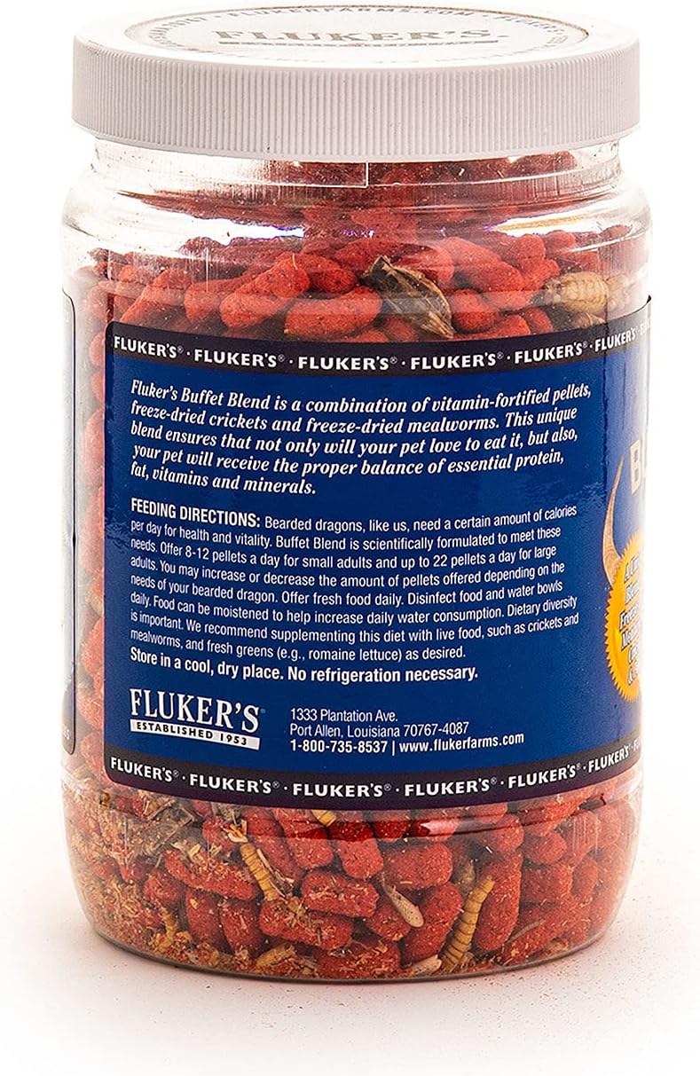 Fluker's Buffet Blend Adult Formula Bearded Dragon Formula, 7.5oz