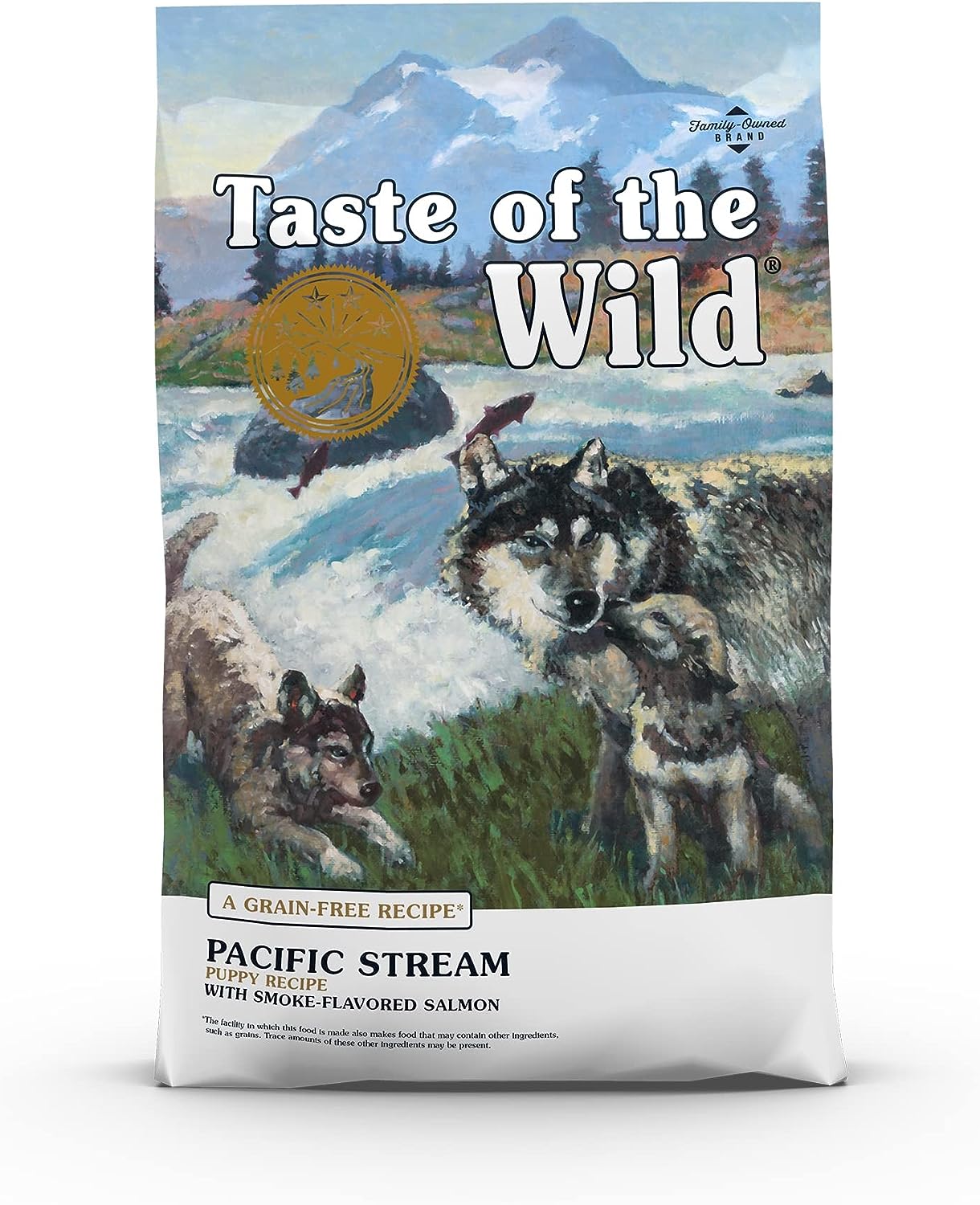 Taste of the Wild High Prairie Canine Grain-Free Recipe with Roasted Bison and Venison Dry Dog Food for Puppies, Made with High Protein from Real Meat and Guaranteed Nutrients and Probiotics 14lb