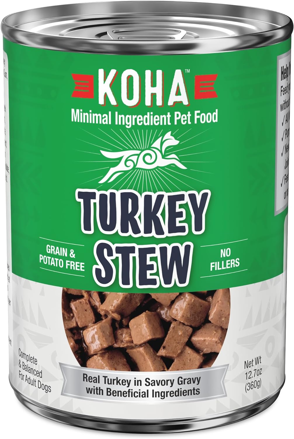 KOHA Minimal Ingredient Chicken Stew for Dogs, High Protein Limited Ingredient Dog Food, 12.7oz Cans (Case of 12)