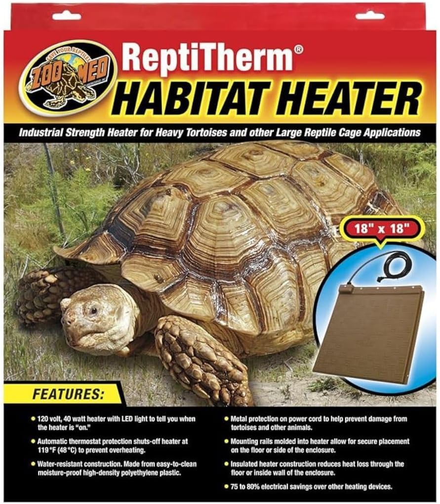 Zoo Med Laboratories SZMRH20 40-Watt Repti Therm Habitat Heater