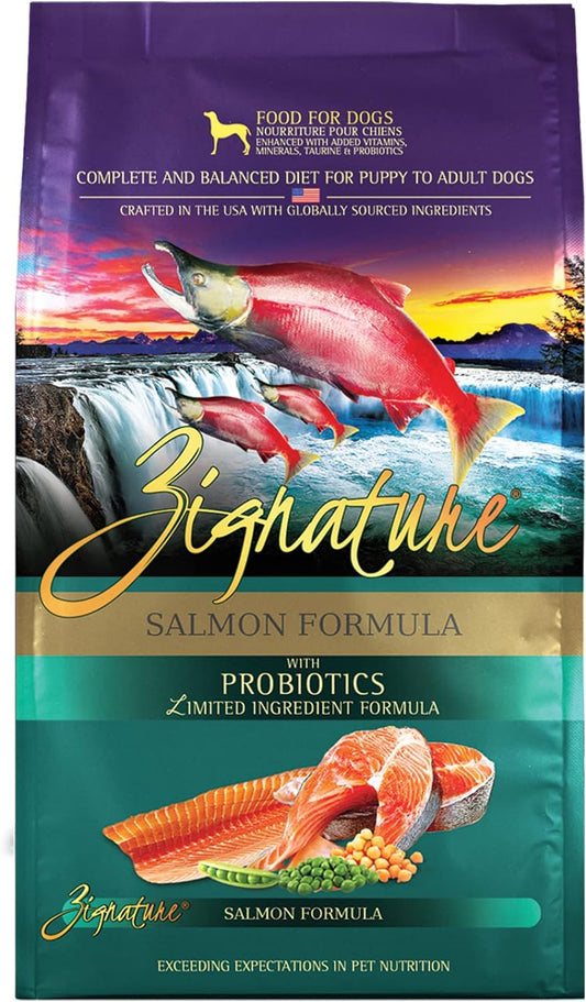 Zignature, Salmon Limited Ingredient Formula Grain-Free Dry Dog Food, 12.5-lb