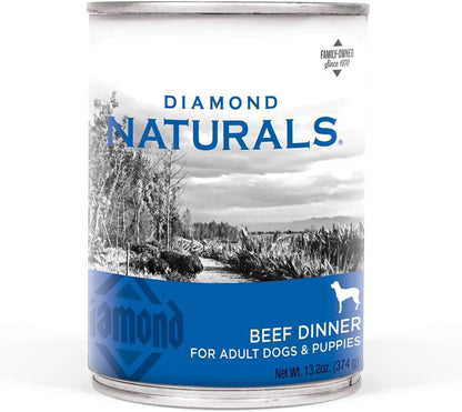 Diamond Naturals Chicken Dinner Adult & Puppy Canned Dog Food 13.2oz case of 12