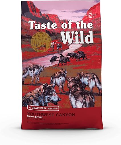 Taste of the Wild Pacific Stream Grain-Free Dry Dog Food with Smoke-Flavored Salmon 28lbs