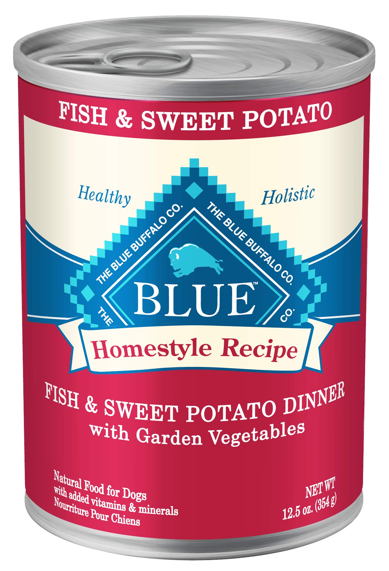 Blue Buffalo Homestyle Recipe Chicken Dinner with Garden Vegetables & Brown Rice Canned Dog Food, 12.5oz