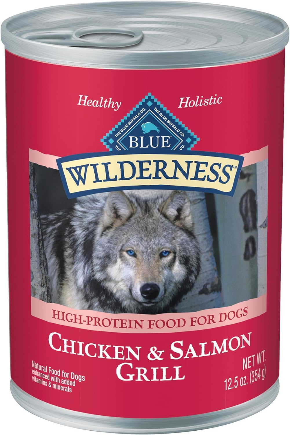 Blue Buffalo Wilderness Rocky Mountain Recipe Senior High-Protein & Grain-Free Red Meat Recipe Wet Dog Food, 12.5oz pack of 12