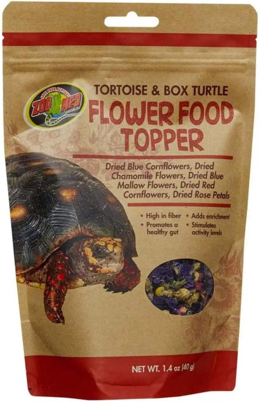 Zoo Med Tortoise & Box Turtle Flower Food Topper 1.4 oz