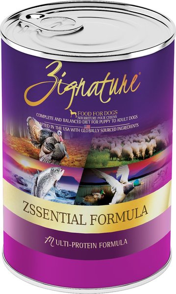 Zignature Multi-Protein Formula Canned Dog Food, 13-oz, case of 12