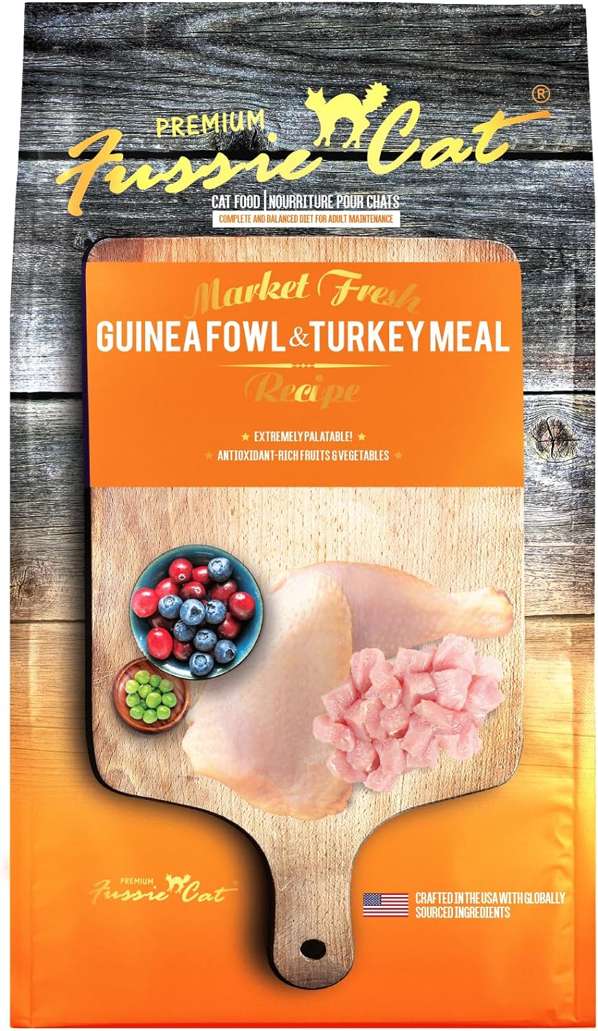 Fussie Cat Market Fresh Chicken & Turkey Meal Formula Grain-Free Dry Cat Food 4lb