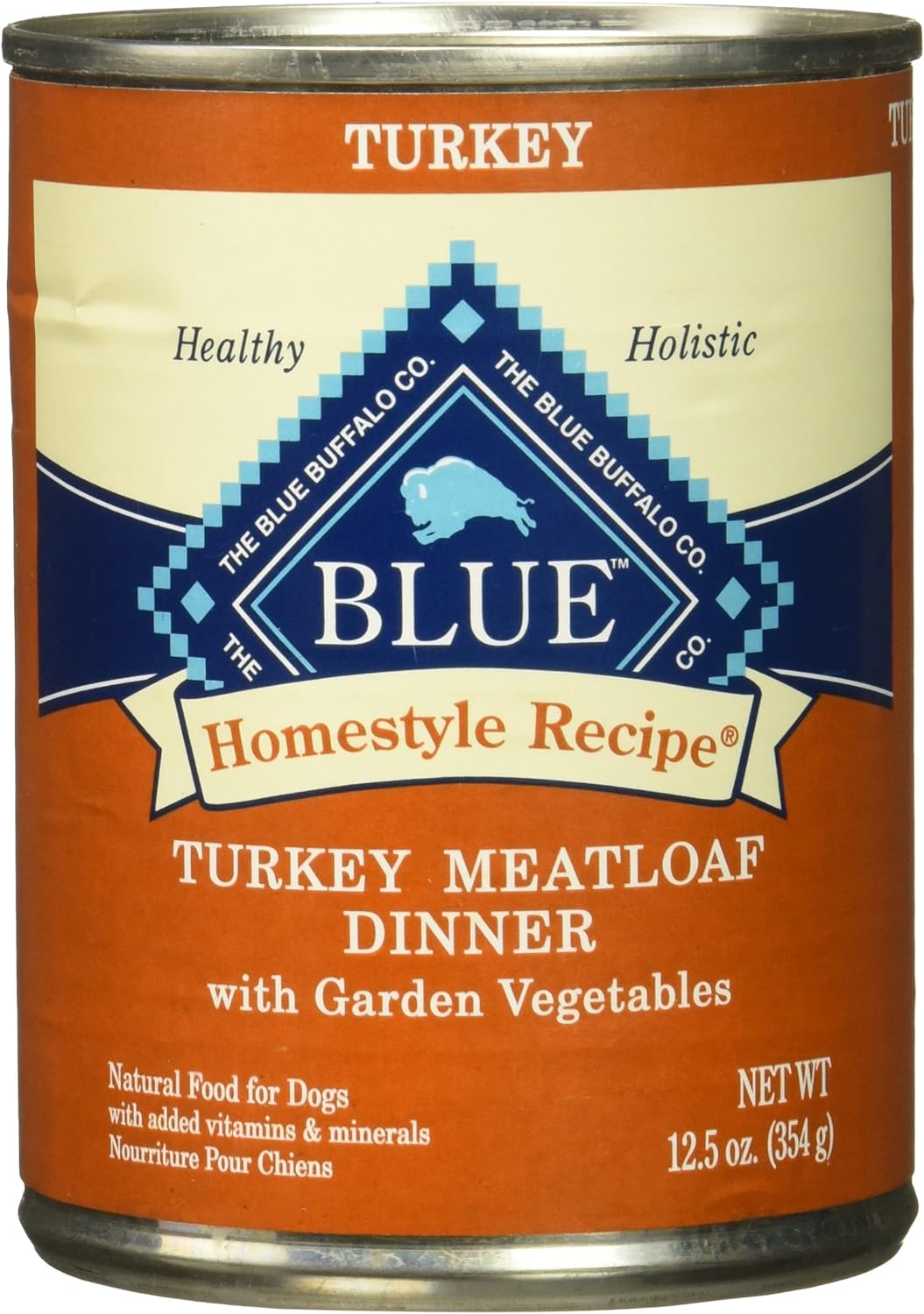 Blue Buffalo Homestyle Recipe Chicken Dinner with Garden Vegetables & Brown Rice Canned Dog Food, 12.5oz