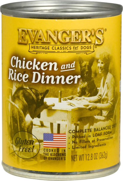 Evanger's Classic Recipes Beef with Chicken & Liver Grain-Free Canned Dog Food, 12.5-oz, case of 12