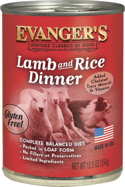 Evanger's Classic Recipes Beef with Chicken & Liver Grain-Free Canned Dog Food, 12.5-oz, case of 12