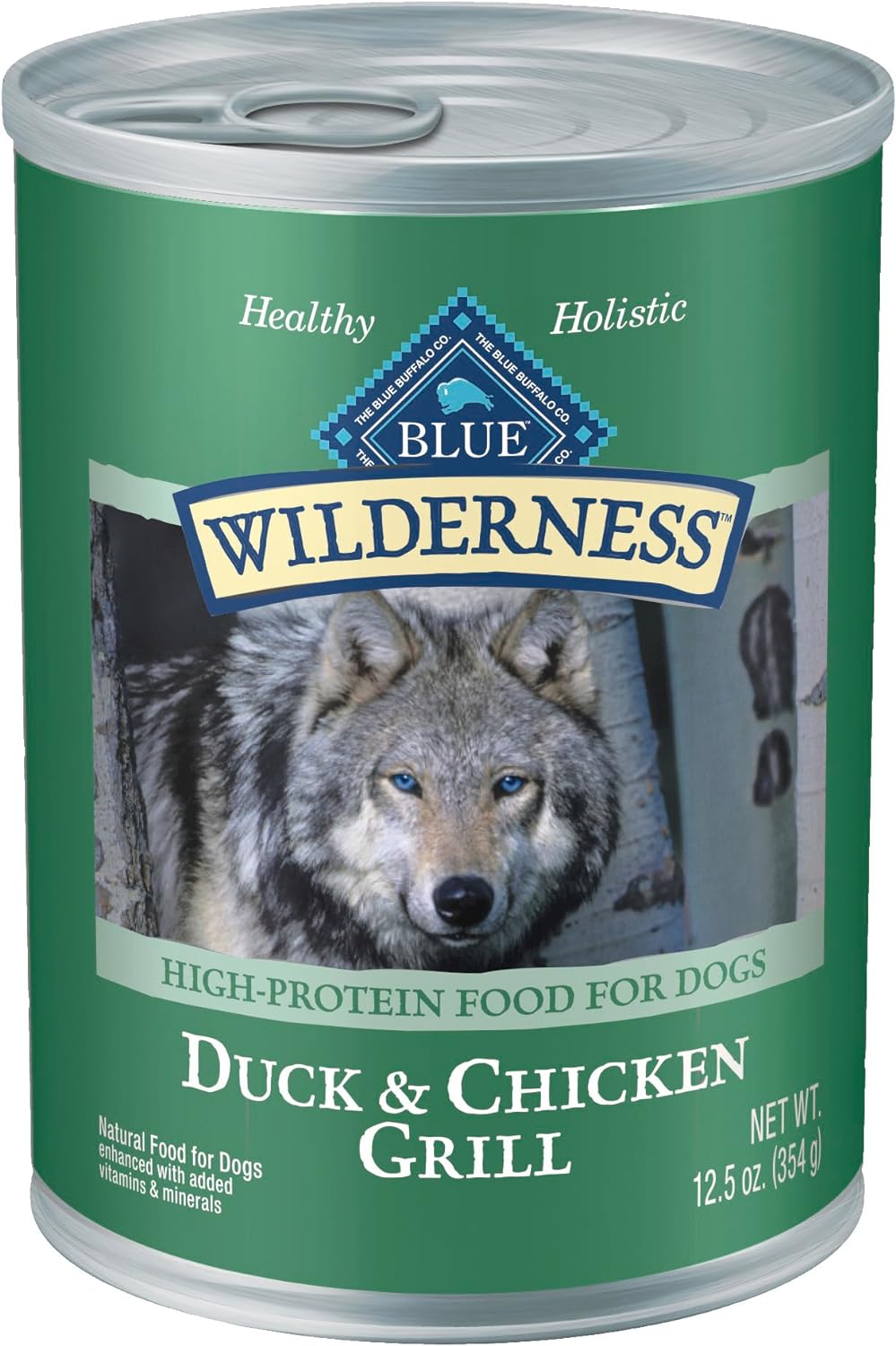 Blue Buffalo Wilderness Rocky Mountain Recipe Senior High-Protein & Grain-Free Red Meat Recipe Wet Dog Food, 12.5oz pack of 12