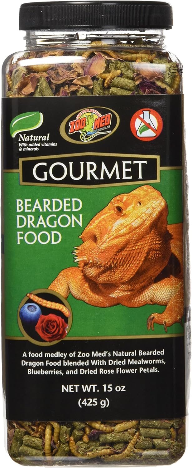 Zoo Med 5118 Gourmet Bearded Dragon Food, 15 oz