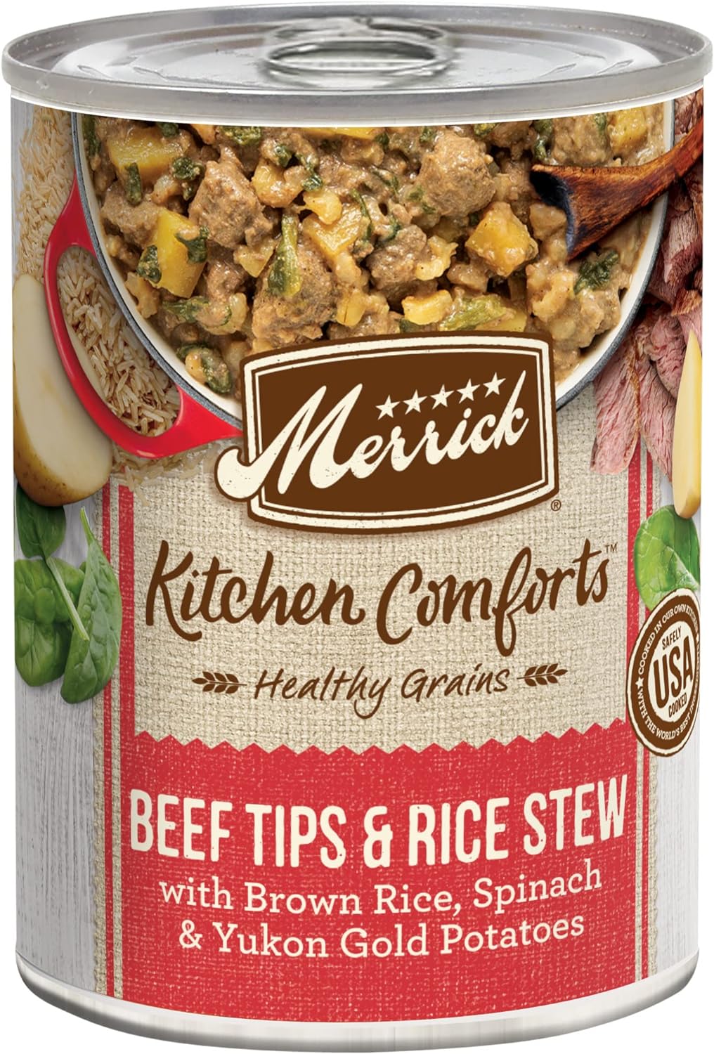 Merrick Kitchen Comforts Lamb & Rice Wet Dog Food, 12.7-oz can, case of 12