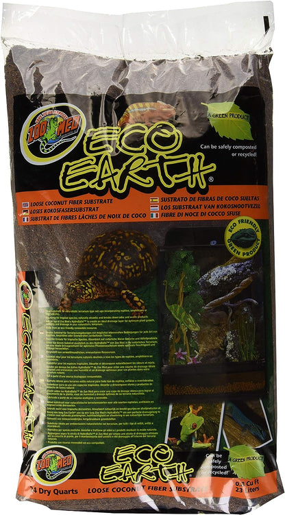 Zoo Med Eco Earth Loose Coconut Fiber Substrate, 24 qts.