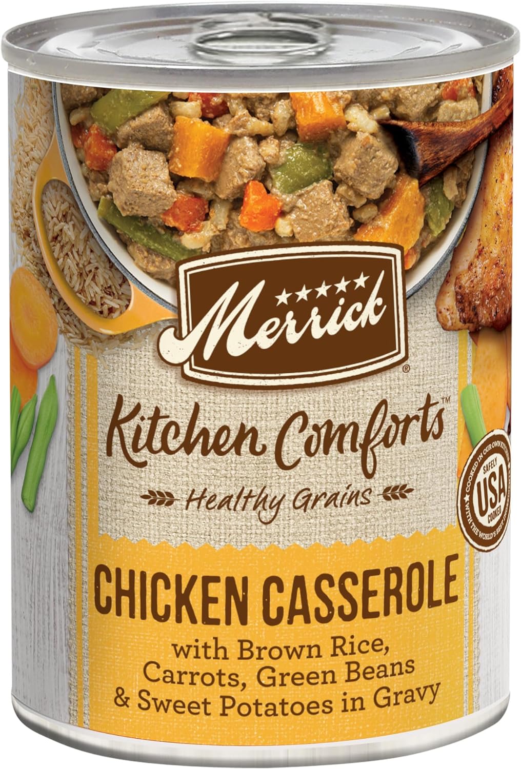 Merrick Kitchen Comforts Lamb & Rice Wet Dog Food, 12.7-oz can, case of 12