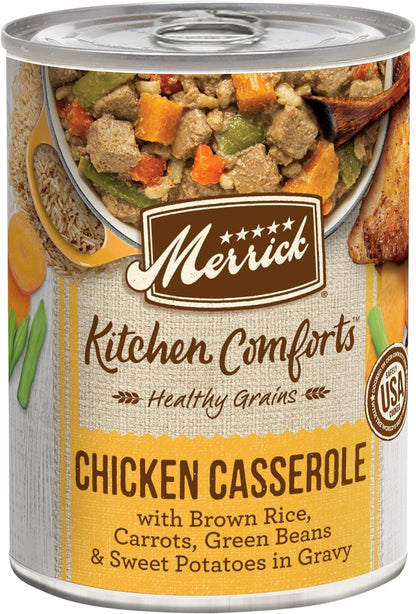 Merrick Kitchen Comforts Lamb & Rice Wet Dog Food, 12.7-oz can, case of 12