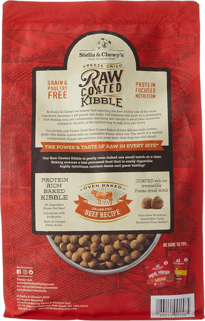 Stella & Chewy's Raw Coated Beef 10lb Dry Dog Food