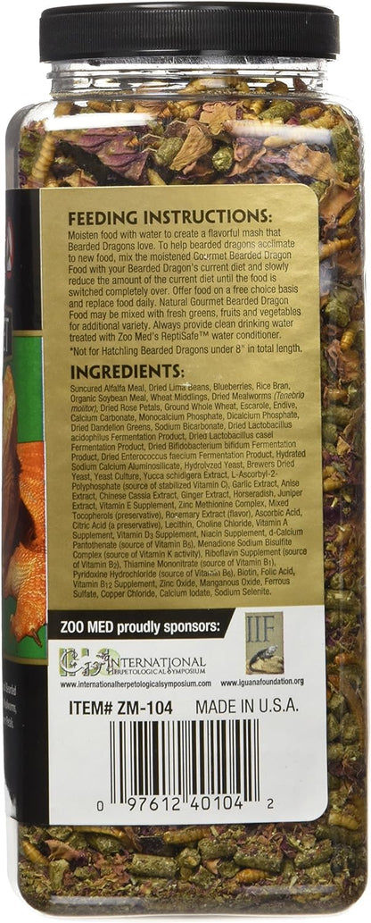 Zoo Med 5118 Gourmet Bearded Dragon Food, 15 oz