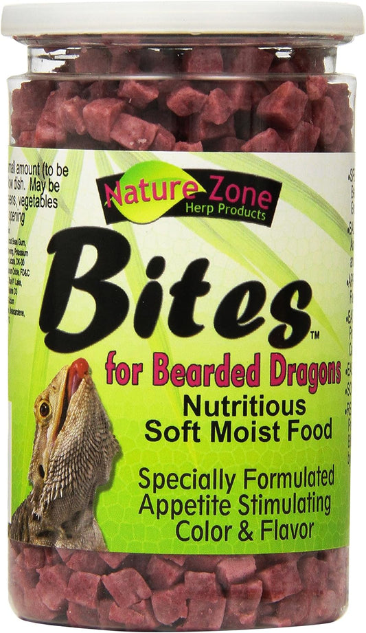 Nature Zone Bearded Dragon Bites Soft Moist Food, 9-Ounce