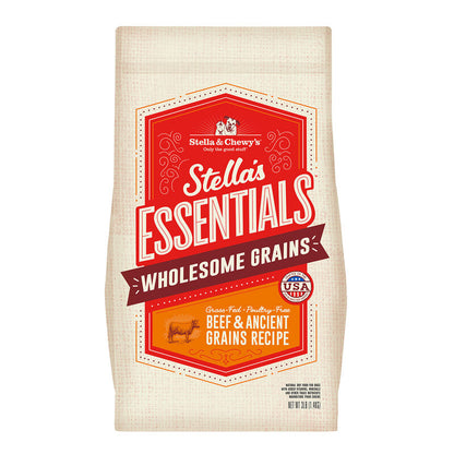 Stella & Chewy'S Stella'S Essentials Wholesome Grains Grass Fed Poultry Free Beef & Ancient Grains Recipe Dry Dog Food 25 lb