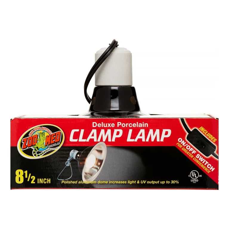 Zoo Med Deluxe Porcelain Clamp Lamp, 8.5", 150 Watt