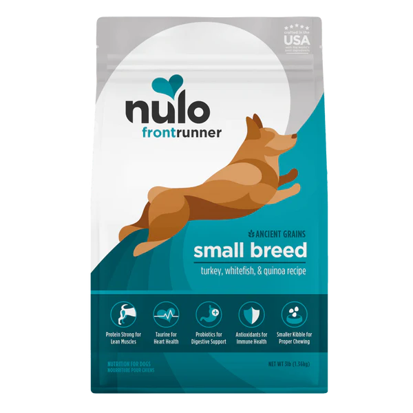 Frontrunner High-Protein Kibble For Small Breeds Turkey, Whitefish & Quinoa Recipe 3lb