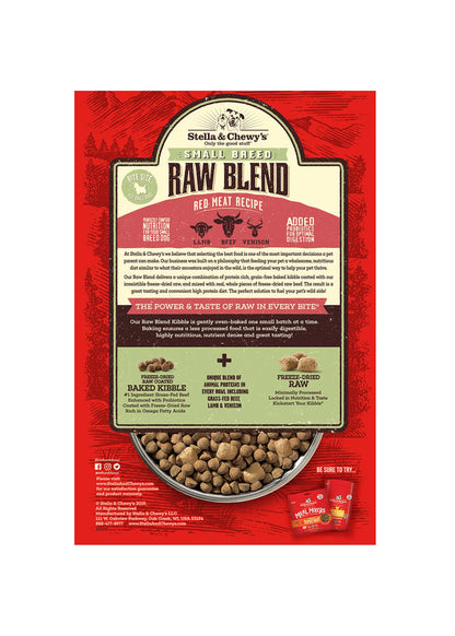 Stella & Chewy's Small Breed Raw Blend Red Meat Recipe Dry Dog Food 10lb